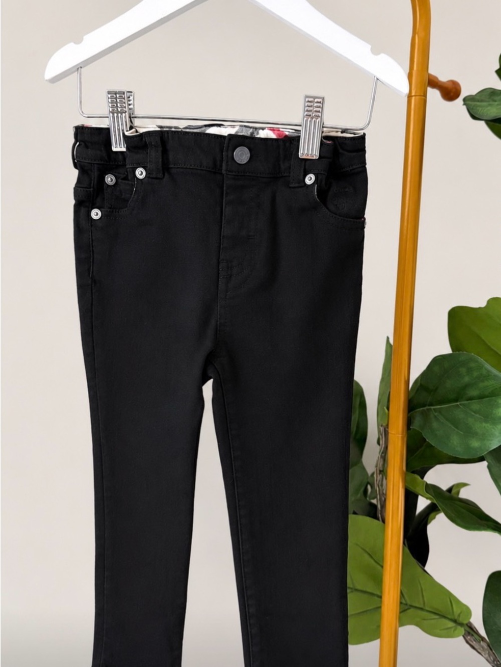 Burberry Kids Black Skinny Jeans | Toddler Size 2T | Designer Denim